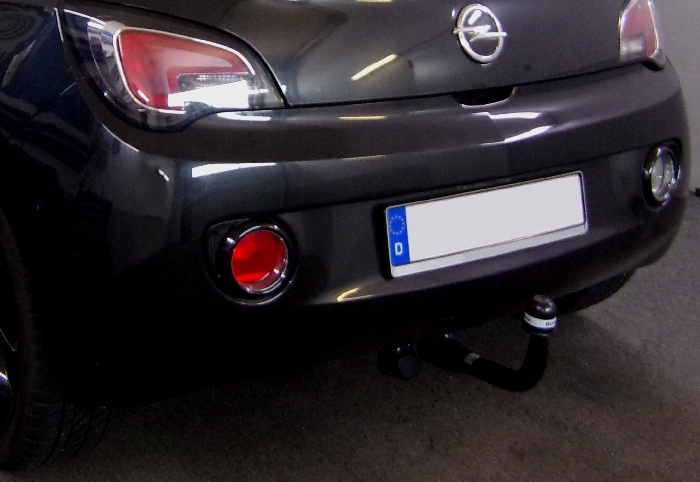 Anhängerkupplung für Opel Adam inkl. Jam, Glam, Slam, S, Rocks, nur für Heckträgerbetrieb, Montage nur bei uns im Haus 2012-2017 Ausf.: V-abnehmbar